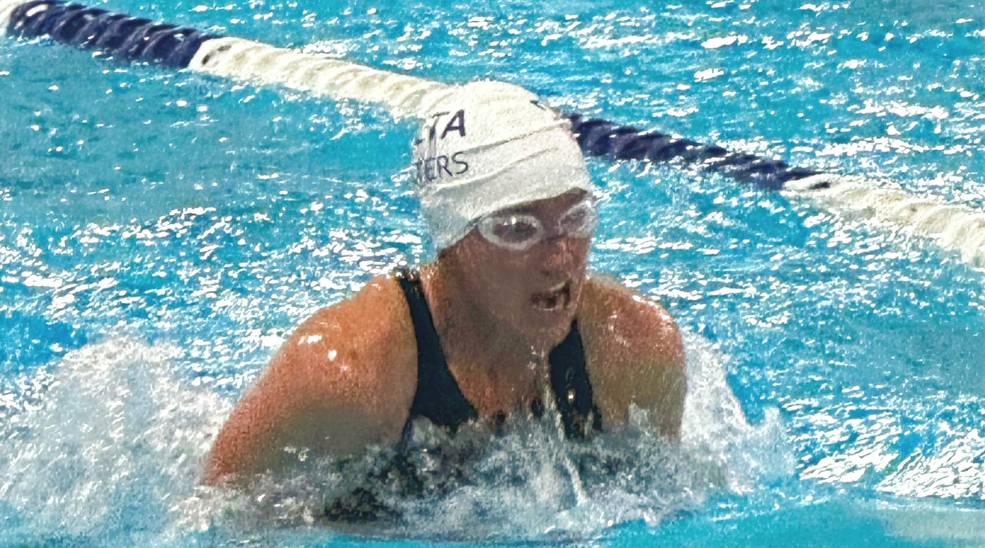 A Delta Retreads swimmer doing breaststroke